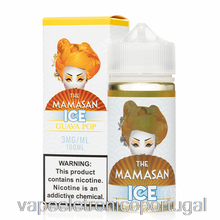 Vape Eletrônico Ice Goiaba Pop - O E-líquido Mamasan - 100ml 0mg